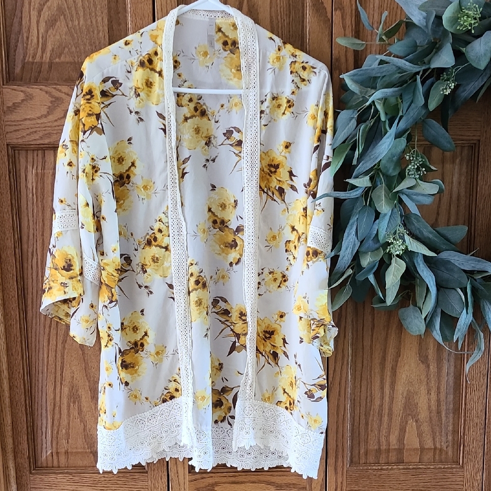 Floral Sheer Cardigan